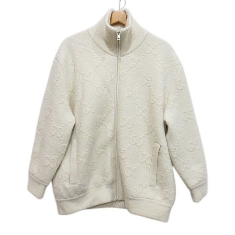 グッチ GUCCI 770643 XKD06 GG柄 ウール ジップアップ ブルゾン