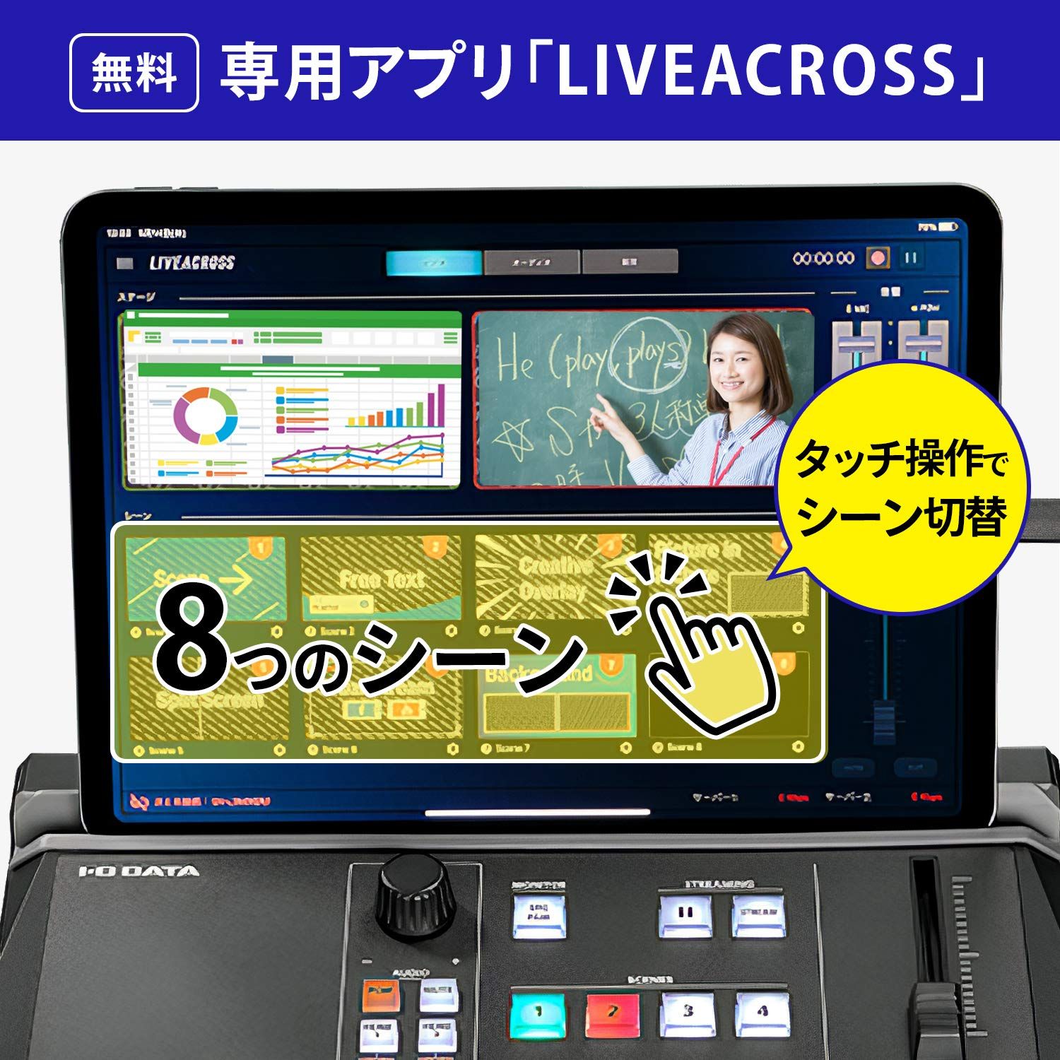 アイ・オー・データ LIVE ARISER iPad連動型ストリーミングBOX 新品 アイ・オー・データ 4Kパススルー対応 iPad連動型ストリーミング