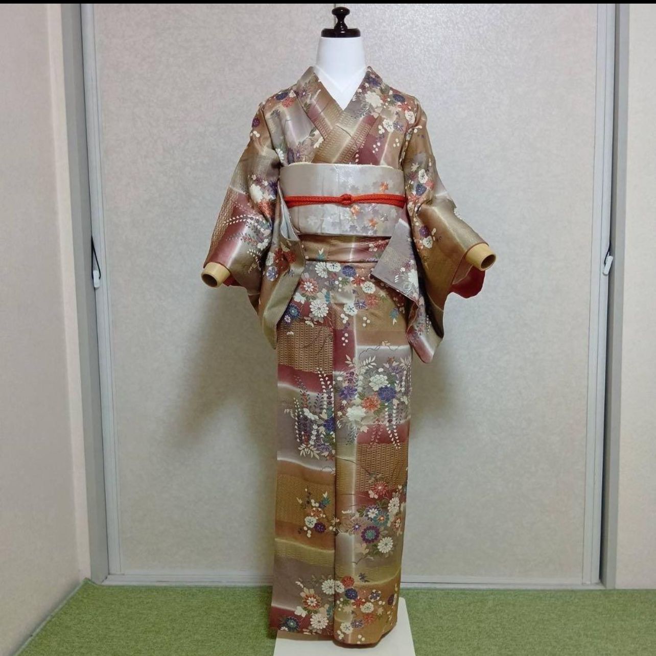 新品 美品　専門店　袷　正絹　友禅　型染め　小紋　フルセット　裄69 未使用近い 美品 袷 正絹 友禅 小紋 フルセット - メルカリ