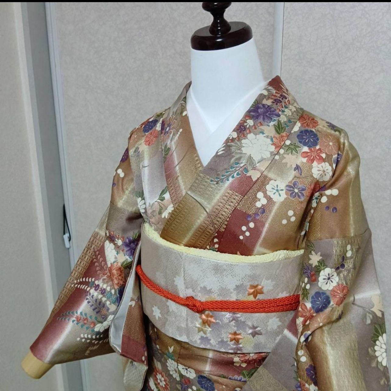 未使用近い 美品 袷 正絹 友禅 小紋 フルセット - メルカリ