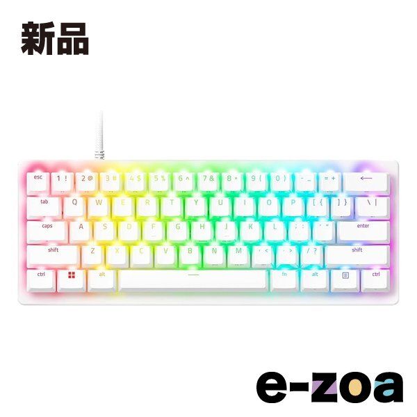 Razer レーザー Huntsman V3 Pro Mini White Edition ラピッドトリガーモード搭載 英語配列 有線 RZ03-04991700-R3M1 (2651065)