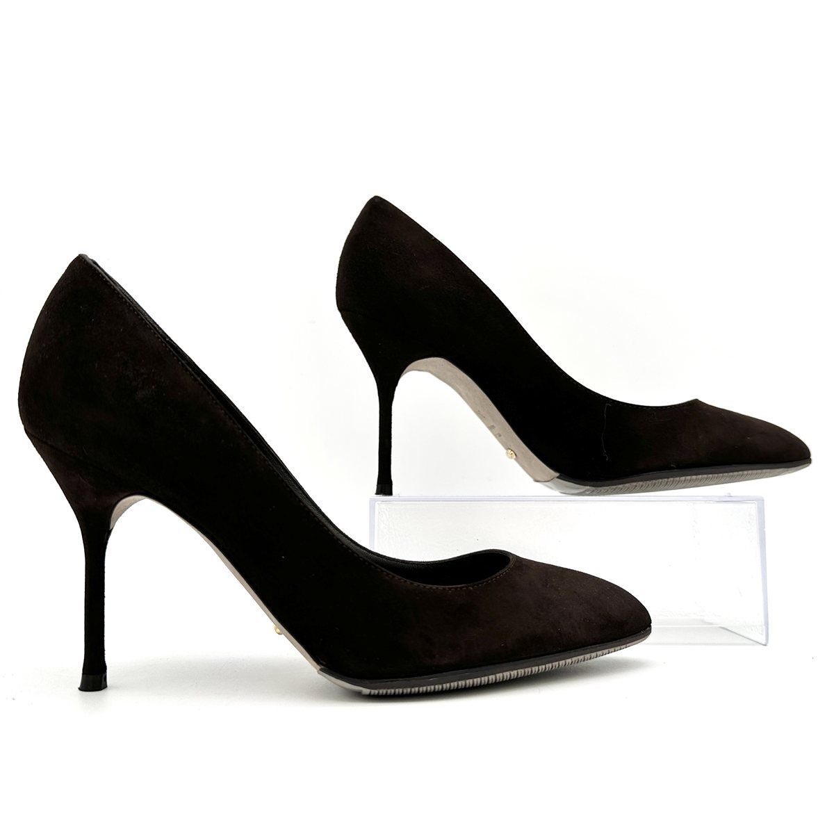 □新品級□ Sergio Rossi ハイヒール スエード ポインテッドトゥ