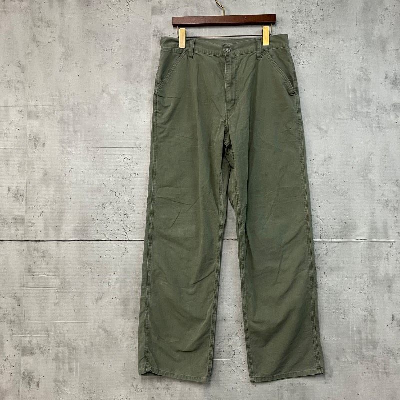 Carhartt WIP シンプルパンツ ワークパンツ 31×32 モスグリーン