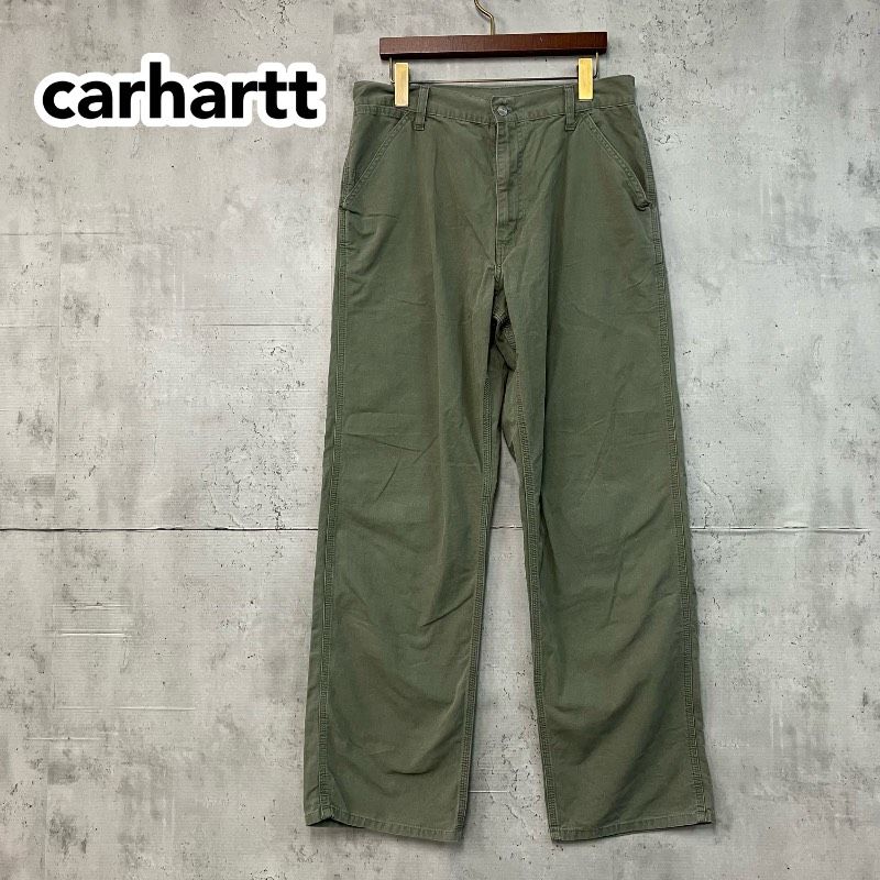Carhartt WIP シンプルパンツ ワークパンツ 31×32 モスグリーン