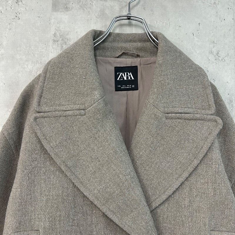 ZARA ザラ 完売品 ダブルブレスト ショートコート ピーコート Pコート