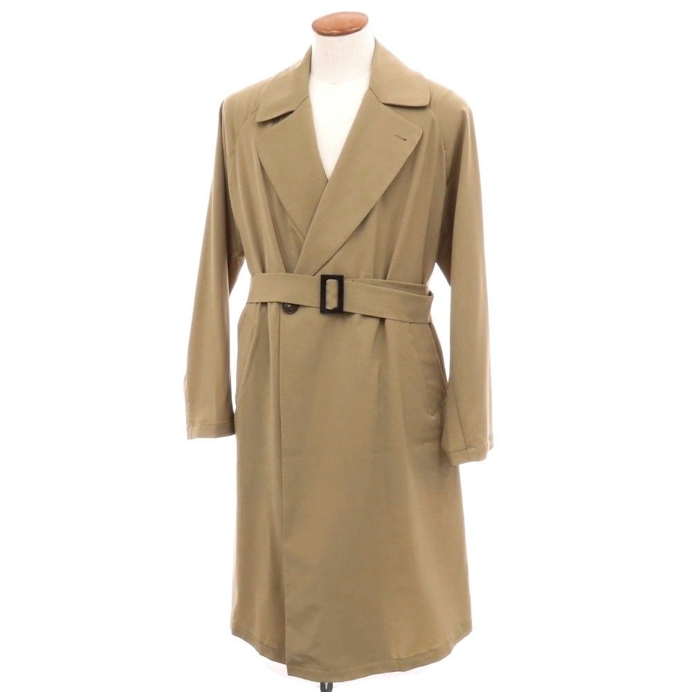 中古】イーヴォ Hevo ウール ダブルブレストコート ベージュ【サイズ46