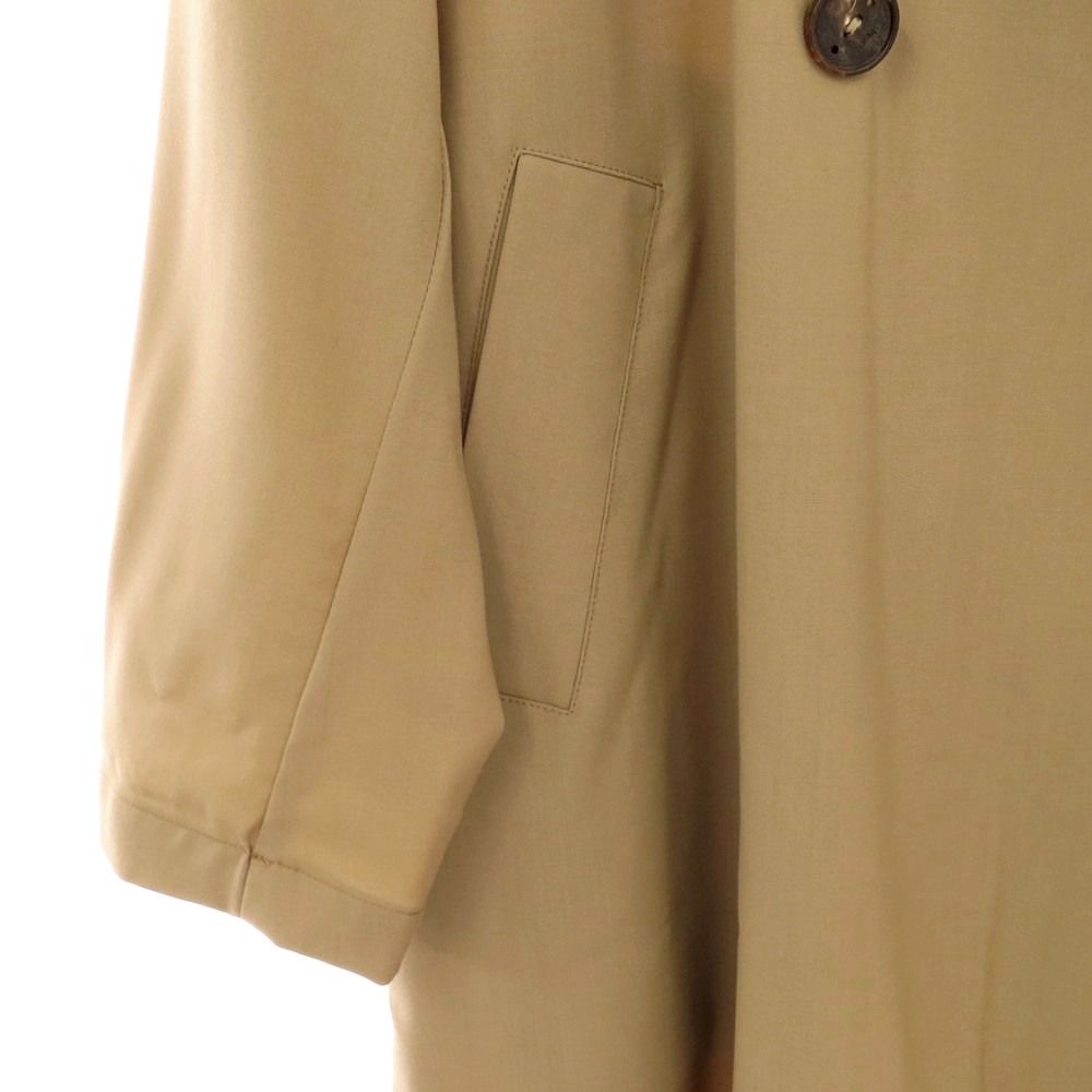 中古】イーヴォ Hevo ウール ダブルブレストコート ベージュ【サイズ46