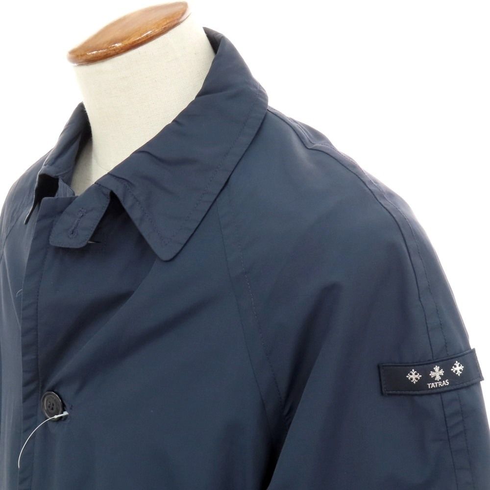 中古】タトラス TATRAS ナイロンコットン ステンカラーコート ネイビー