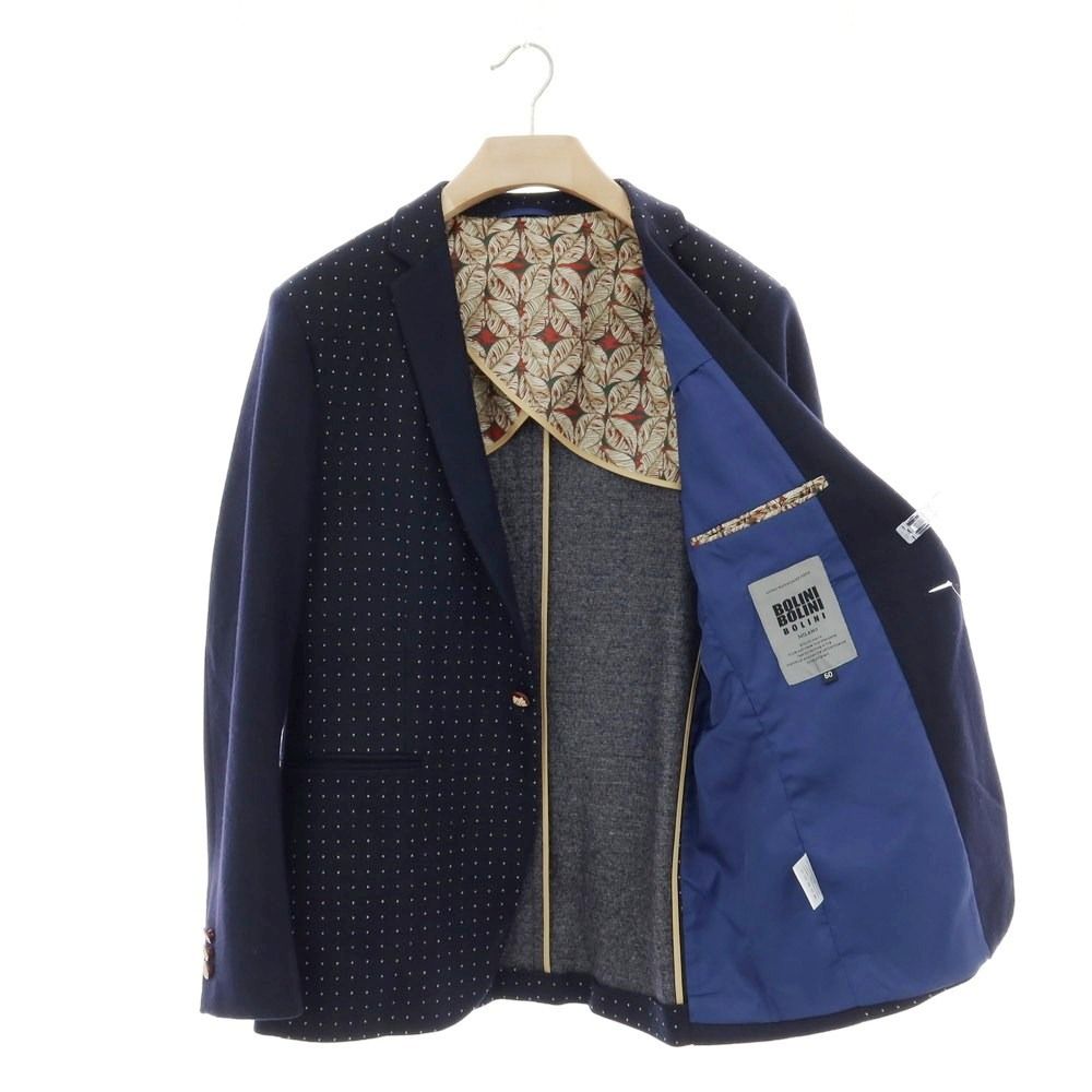 中古】ボリーニ Bollini ウールポリエステル 1つボタン テーラード
