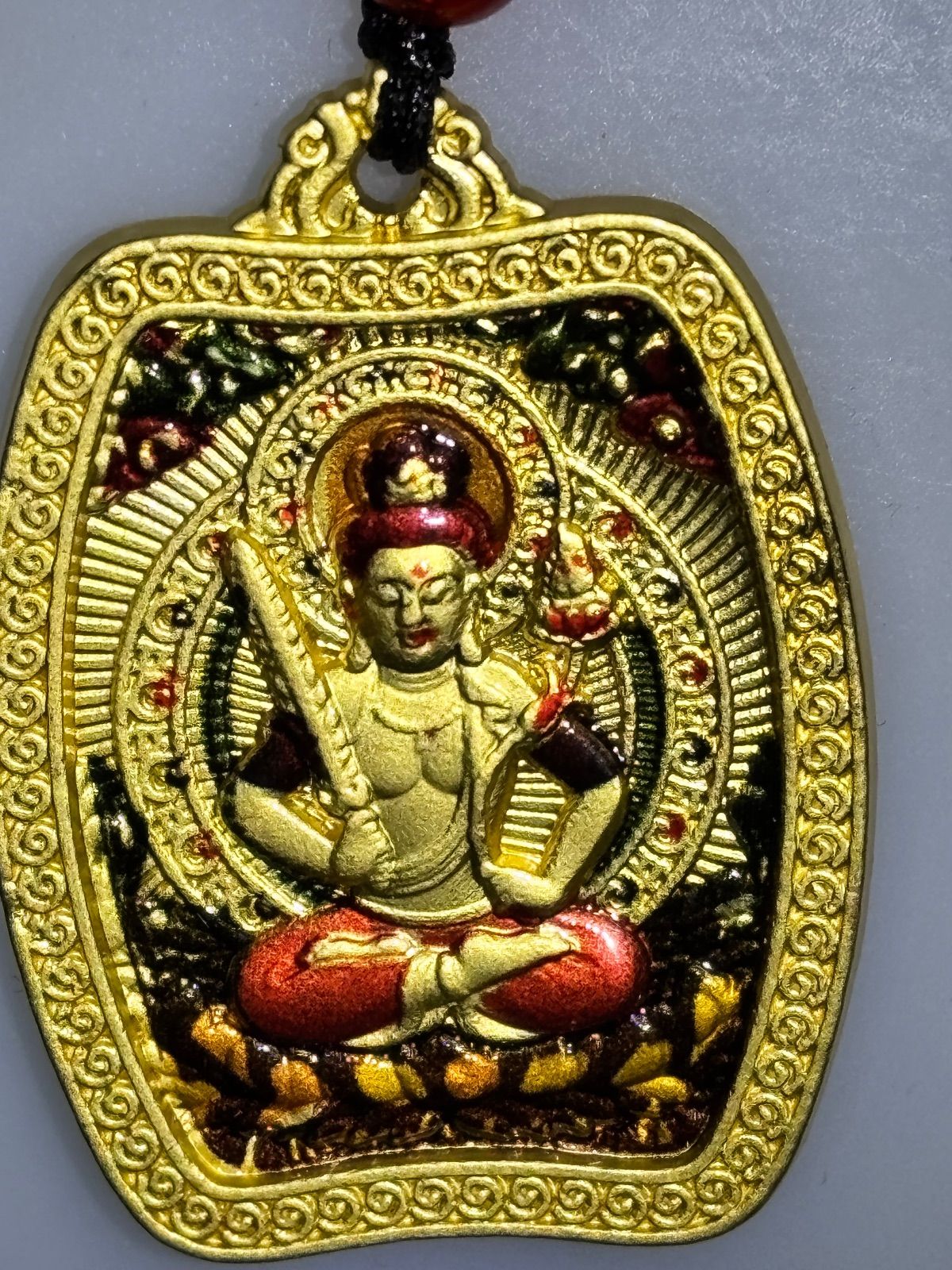 沙金唐卡・五爷＆丑・寅年の守護本命佛虚空蔵菩薩 轉運招財両面