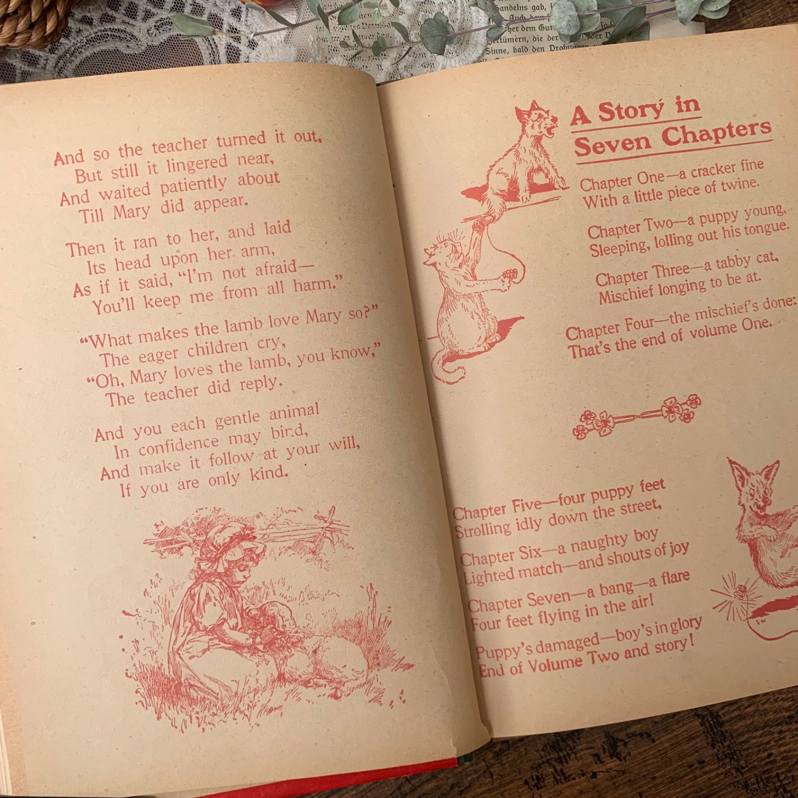 希少 1908年 アンティーク 洋書 The Teddy Bear Story Book with Teddy Bear Alphabet｜テディベア ヴィクトリアン調 ジャンクジャーナル素材 古書 児童書