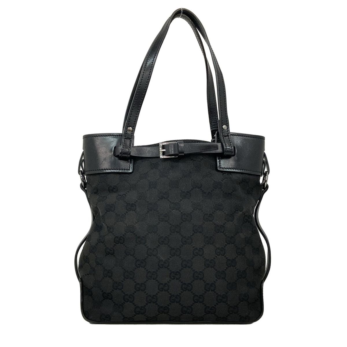 GUCCI(グッチ) トートバッグ - 107757 黒 GG柄 レザー - メルカリ GUCCI(グッチ) トートバッグ - 107757 黒 GG柄 レザー - メルカリ
