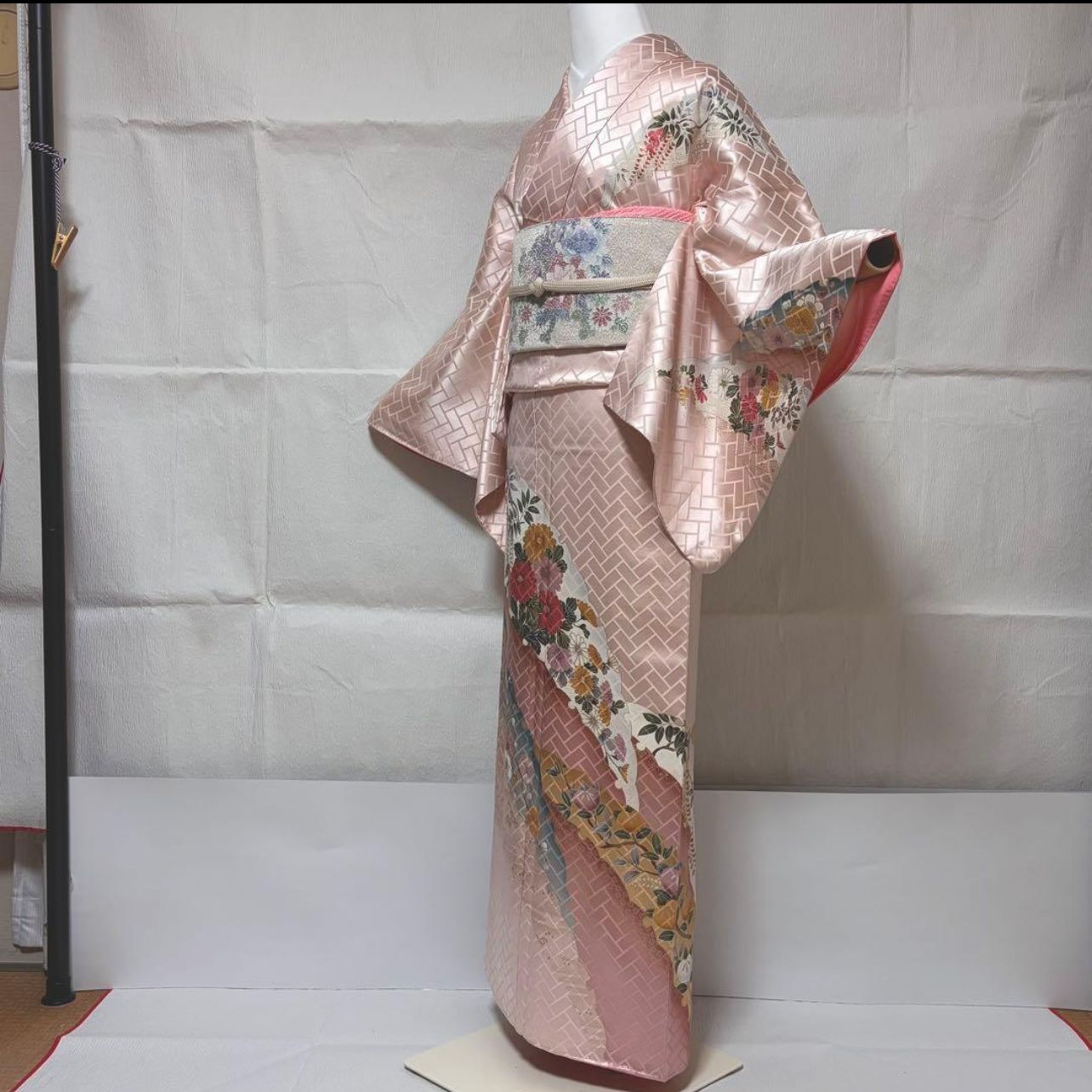 未使用近い 美品 袷 正絹 友禅 訪問着 フルセット 身丈162 裄丈68.5