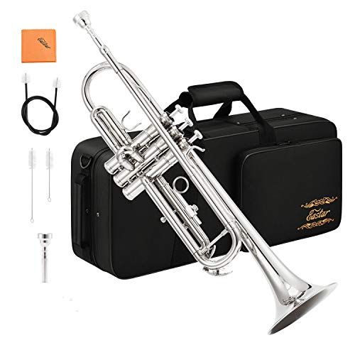 Eastar トランペット Bb調 Trumpet 初心者 清潔アクセサリー付 ニッケルメッキ po e 79 b 6671