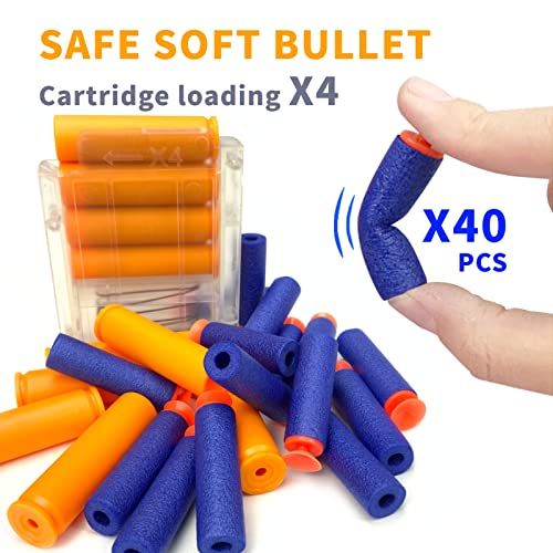 AGM MASTECH AWM シェル投げブラスター ショットガン リフィルダーツ シェル クリップマガジン 4 ダーツリロード ブラスターおもちゃプレイセット 男の子 少年 大人用 グレー po d 76 f 5 43