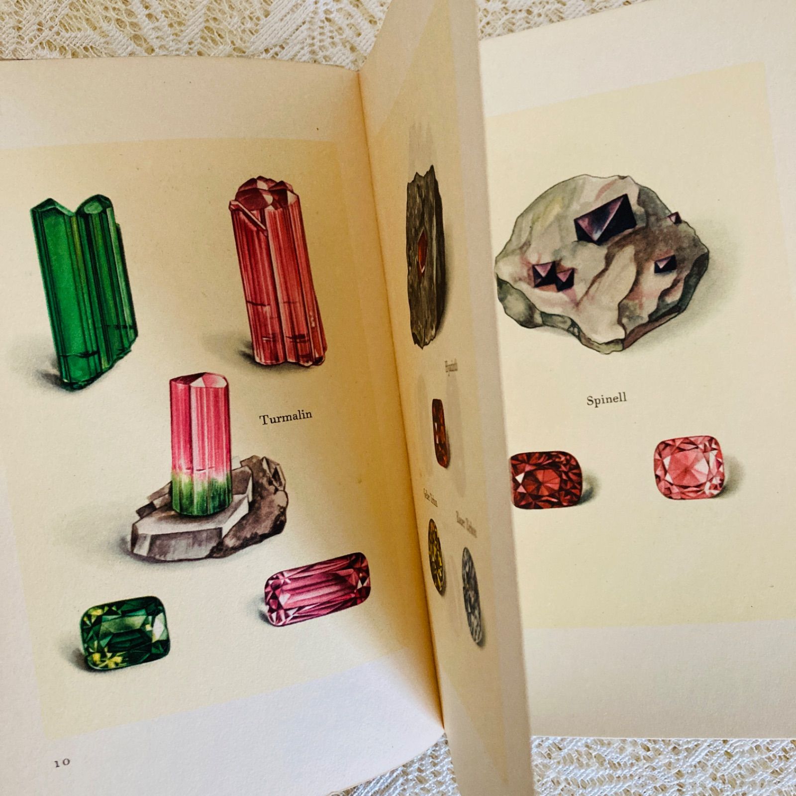 洋書 古書 インゼル文庫 No. 54 小さな鉱物の本 宝石 美しいイラスト