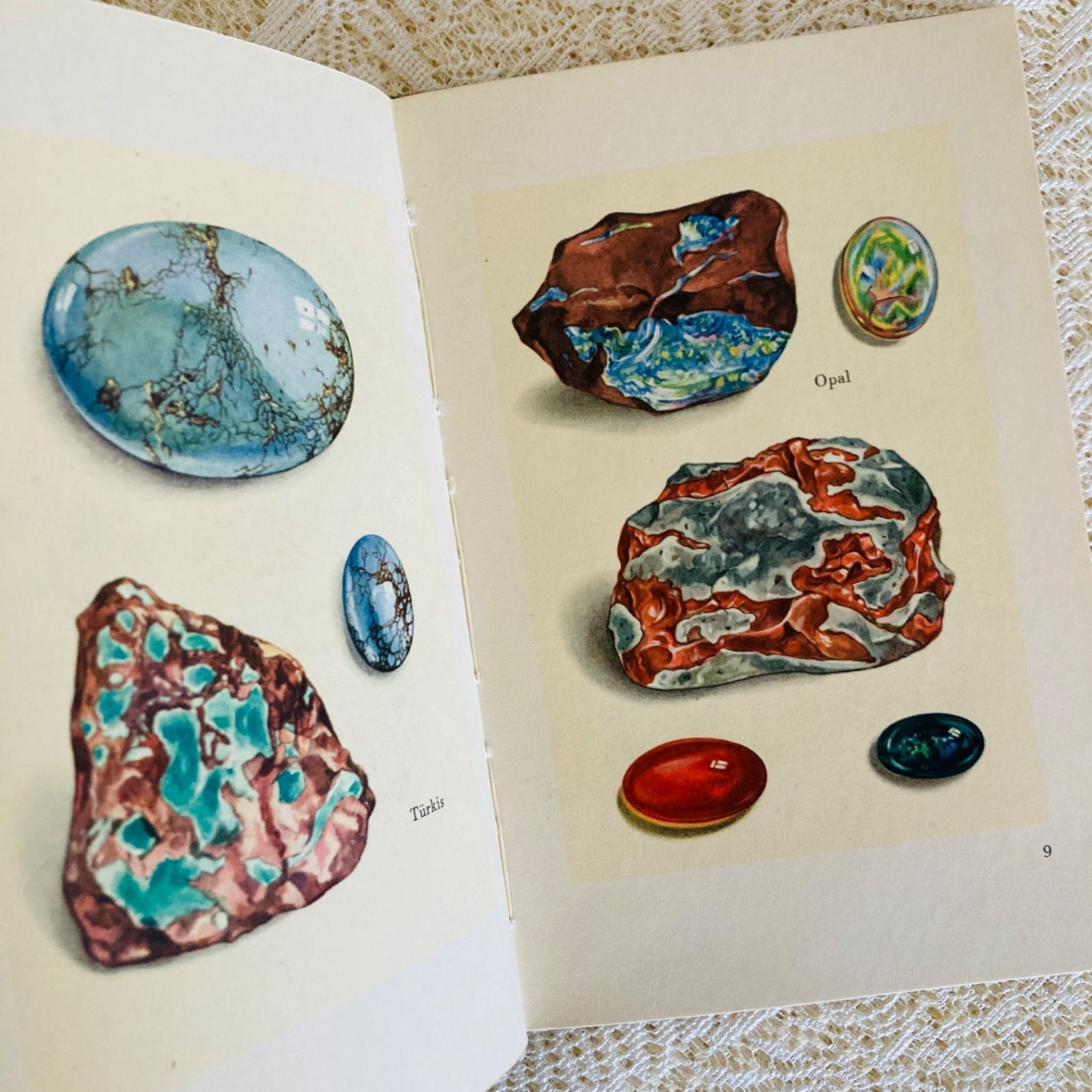 小さな鉱物の本 インゼル文庫 No. 54 鉱物・宝石の美しいイラスト