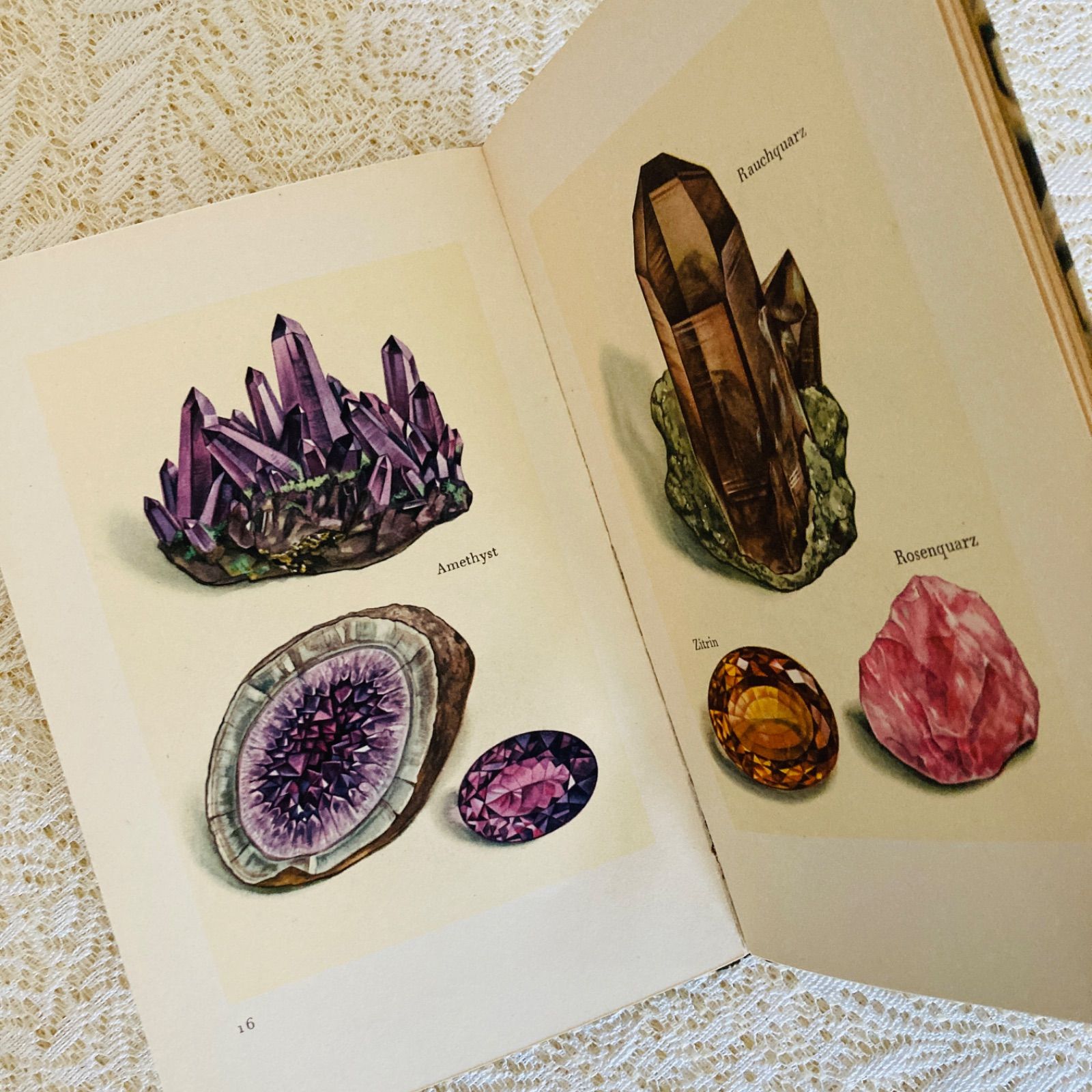 洋書 古書 インゼル文庫 No. 54 小さな鉱物の本 宝石 美しいイラスト