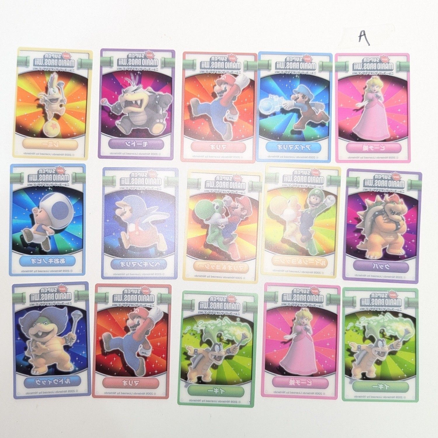 Newスーパーマリオブラザーズ Wiiグミ キャラクターカード まとめ売り