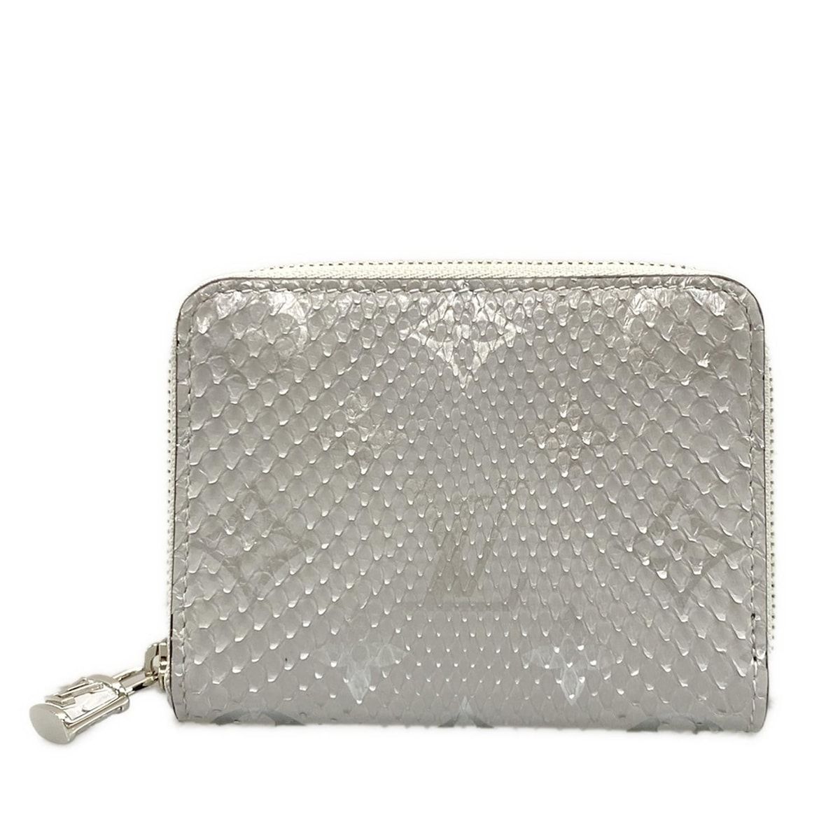 LOUIS VUITTON(ルイヴィトン) コインケース エキゾチックレザー美品 ジッピーコインパース N87183 ライトグレー×シルバー -  メルカリ