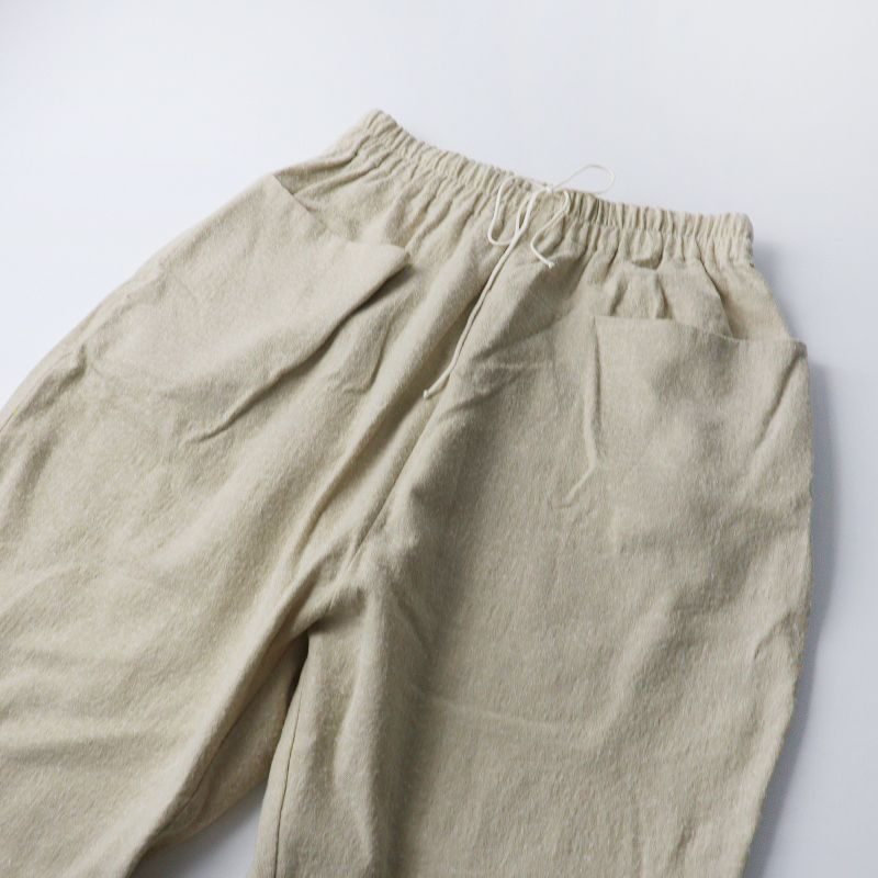 アトリエナルセ atelier naruse コットンウールツイルサルエルパンツ 1