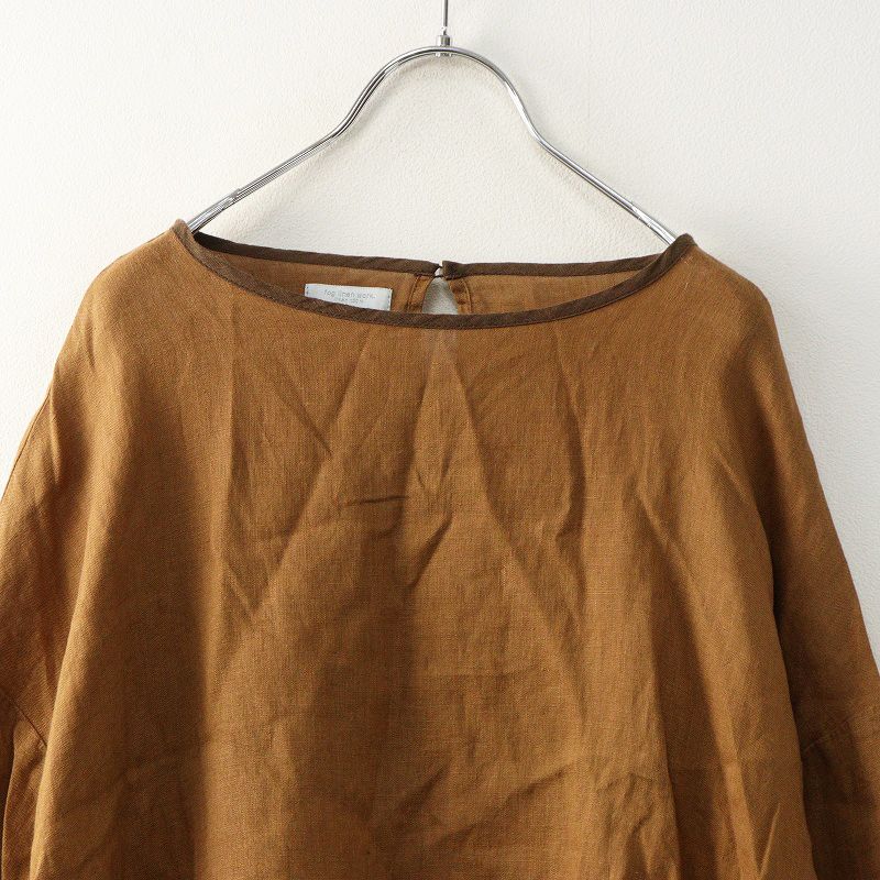 フォグリネンワーク fog linen work チュニック 麻100％ 黄色 フォグ
