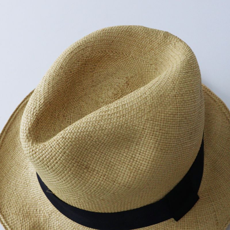 エクアアンディーノ Ecua-Andino パナマハット XL＼ベージュ ブラック