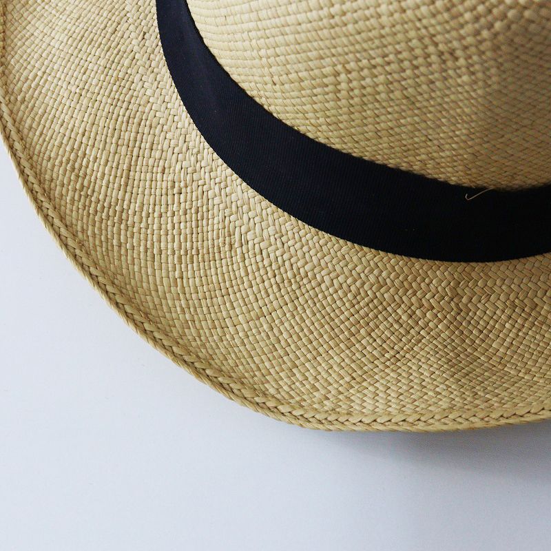 エクアアンディーノ Ecua-Andino パナマハット XL＼ベージュ ブラック