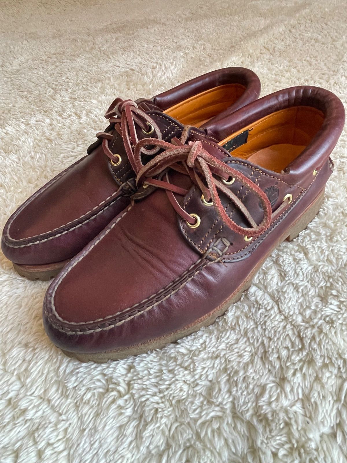 美品！ Timberland 3eye classic lug 25cm バーガンディ