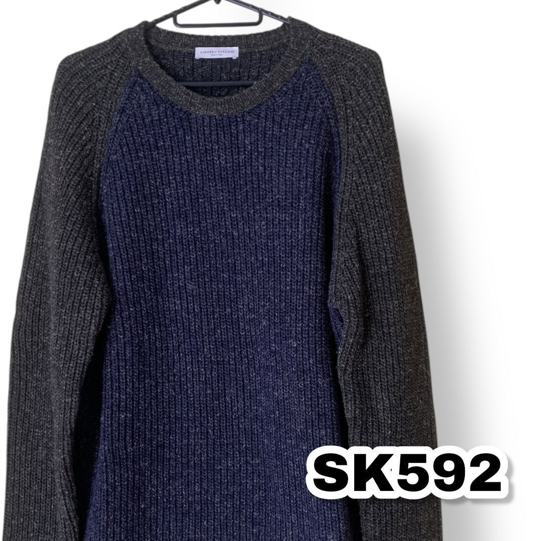 ROBERTO COLLINA（ロベルト コリーナ）リブ編みニットセーター