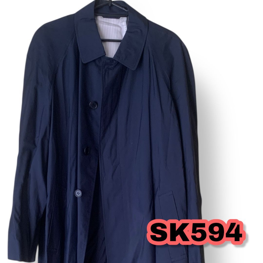 Kinloch Anderson（キンロック・アンダーソン）トレンチコート ネイビー色 Ｍサイズ メンズコート　管理SK594