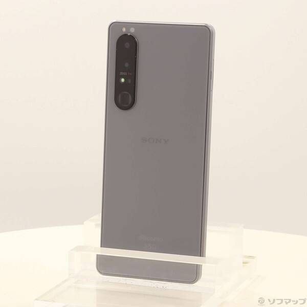 中古品〕 Xperia 1 III 256GB フロストグレー SO-51B docomoロック解除