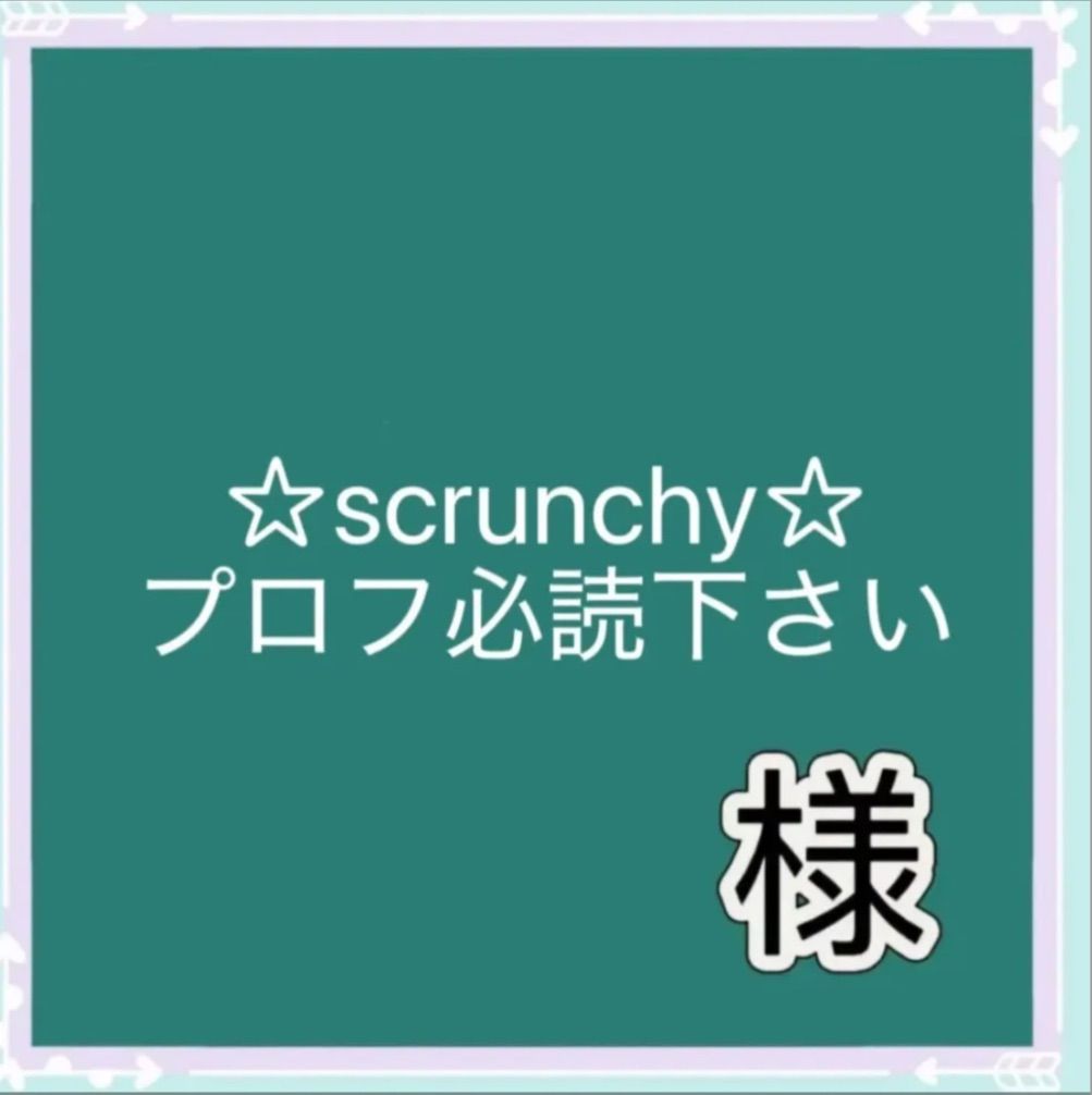 まる※プロフ必読さん専用ページ ☆scrunchy☆プロフ必読下さい様専用 - メルカリ
