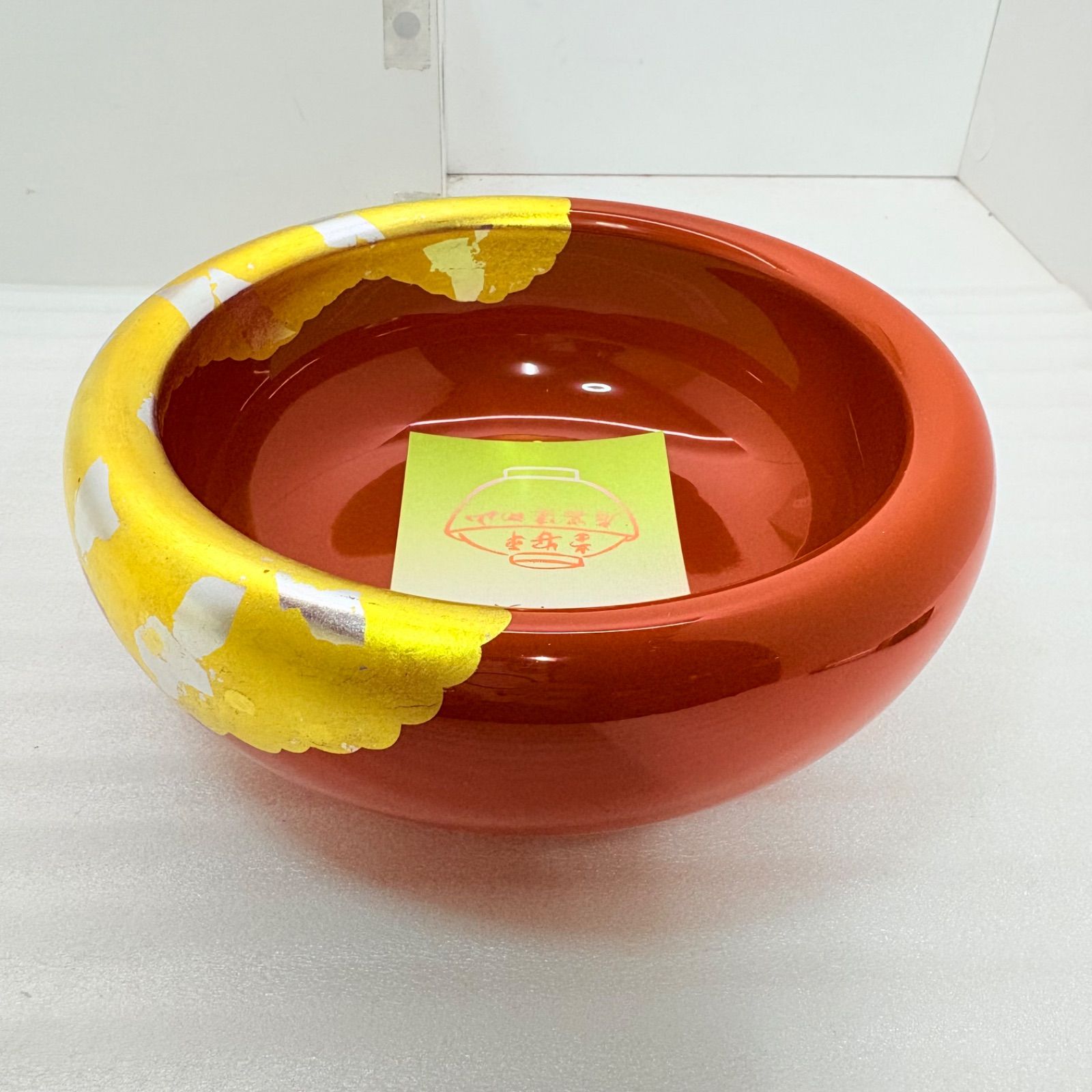 漆器 平皿 オレンジ色 箱付き RIN＆CO. 越前硬漆 平皿 S 直径14cm [ 食