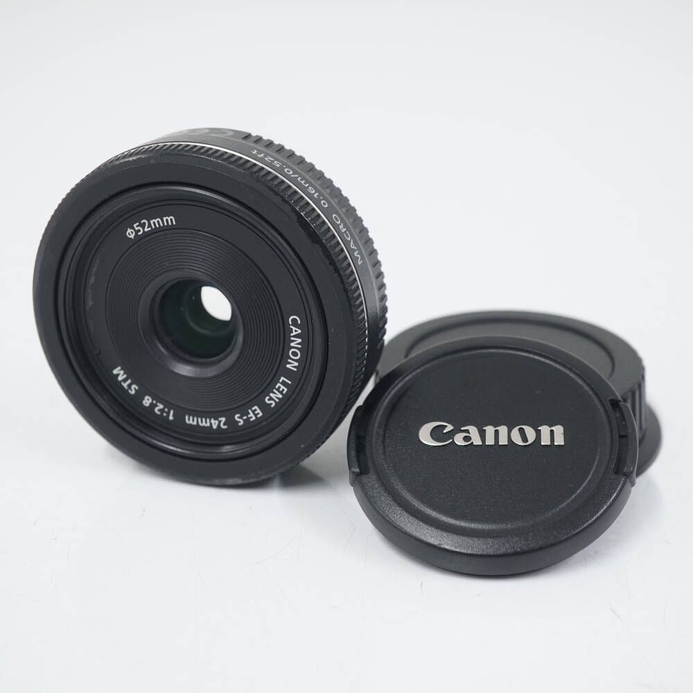 Canon EF-S24mm F2.8 STM 薄型パンケーキレンズ USED美品 キヤノン EF