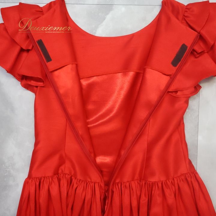 フラダンス 衣装 ワンピース ドレス ブルーヘブンカンパニー レッド系