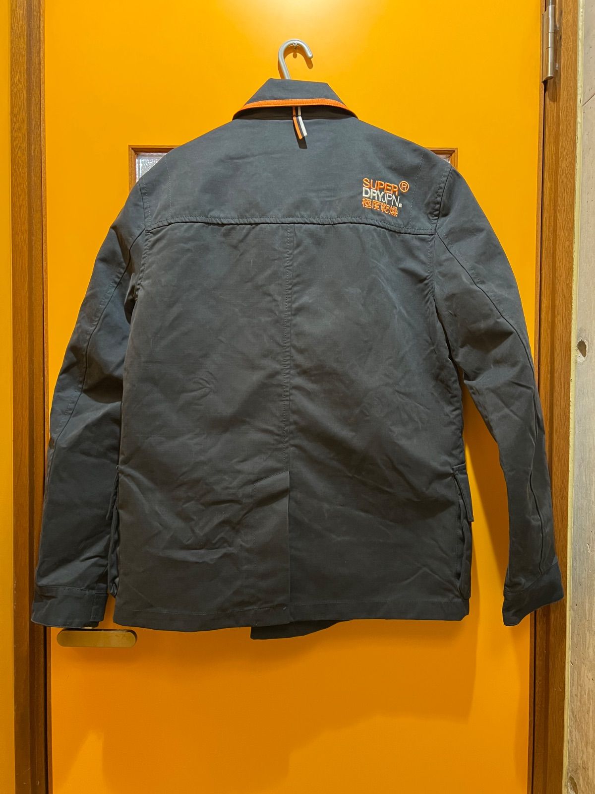 H3-41】◇ Superdry 極度乾燥（しなさい） Lサイズ ピーコート 紺色