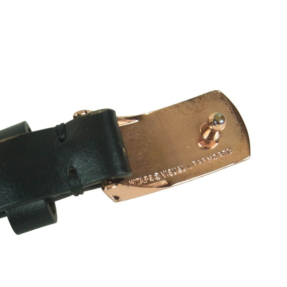 WTAPS ダブルタップス NETA BELT ロゴバックル ナロー ベルト ブラック