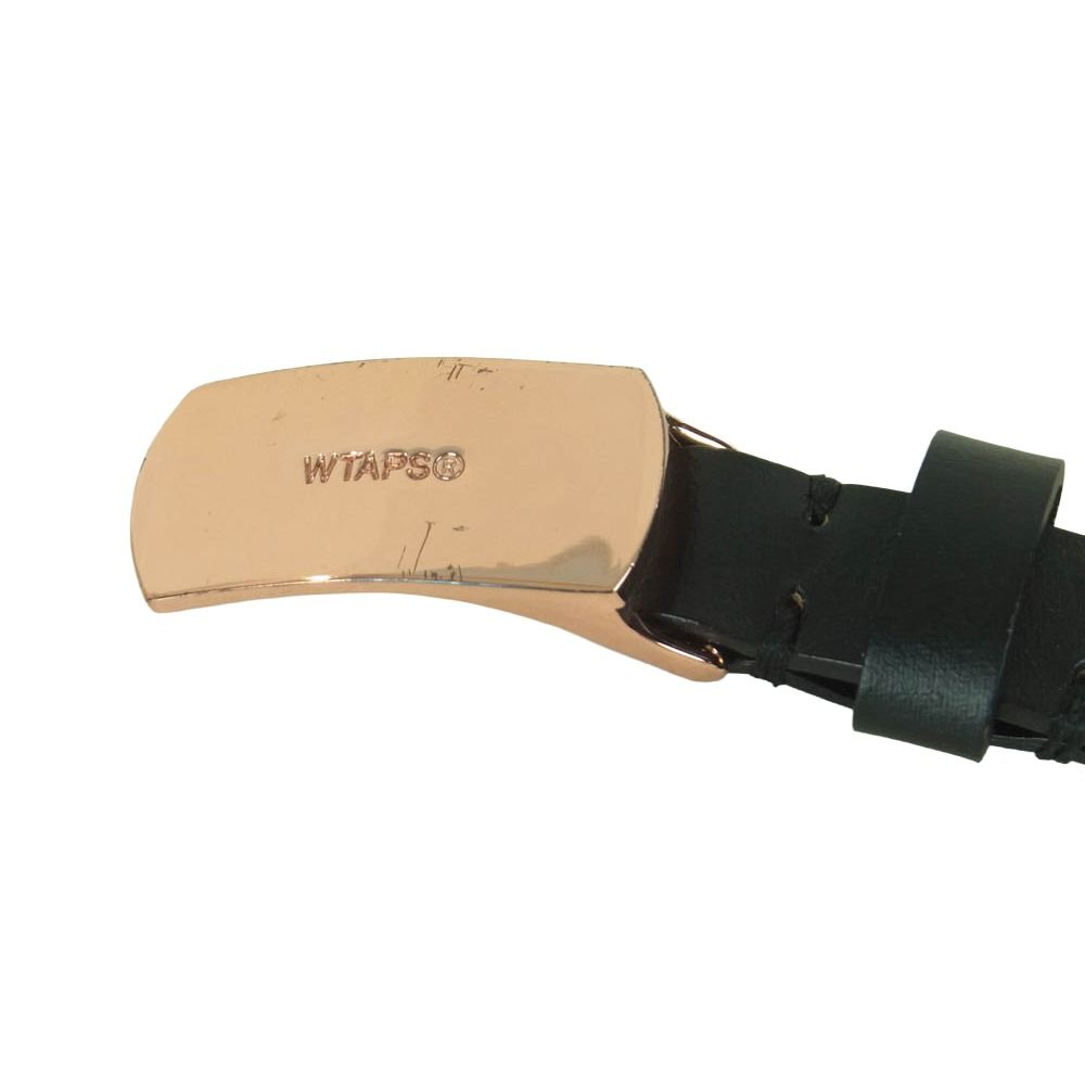 WTAPS ダブルタップス NETA BELT ロゴバックル ナロー ベルト ブラック