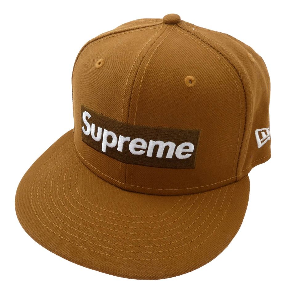 Supreme New Era メッシュキャップ ブラウン 7 3/8 Supreme NEW ERA 7 1/2 新品 ブラウン ボックスロゴ Logo 茶