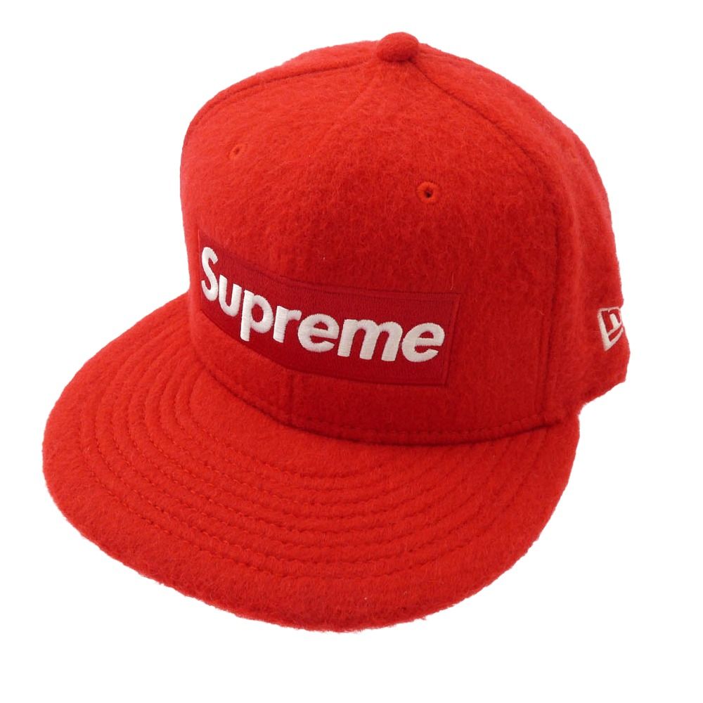 Supreme シュプリーム 24AW × New Era 7 1/2 ニューエラ Brushed Wool Box Logo Cap ブラッシュドウール ボックスロゴ キャップ レッド系 7 1/2【中古】 Supreme シュプリーム 24AW × New Era 7 1/2 ニューエラ Brushed Wool