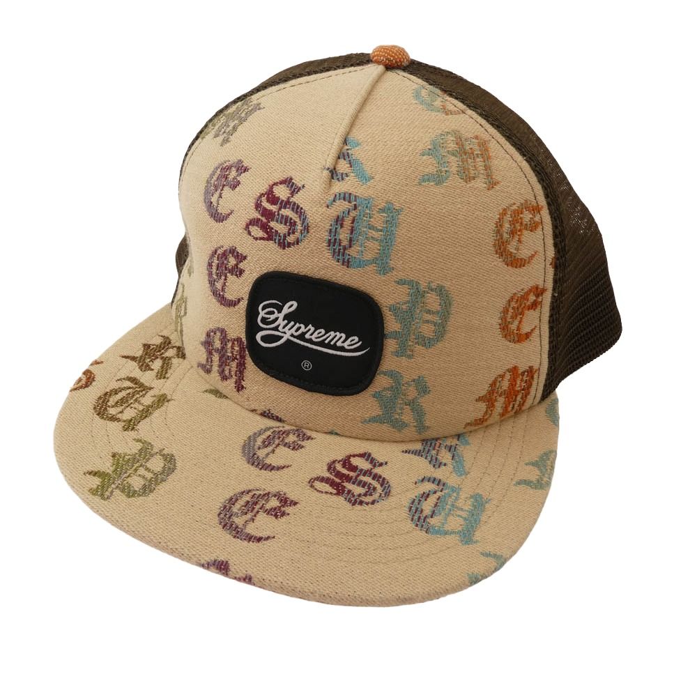Supreme シュプリーム 22SS Gradient Jacquard Denim Mesh Back 5-Panel Cap グラデーション ジャガードデニム メッシュバック 5パネル キャップ ベージュ系【中古】 Supreme シュプリーム 22SS Gradient Jacquard Denim Mesh Back 5