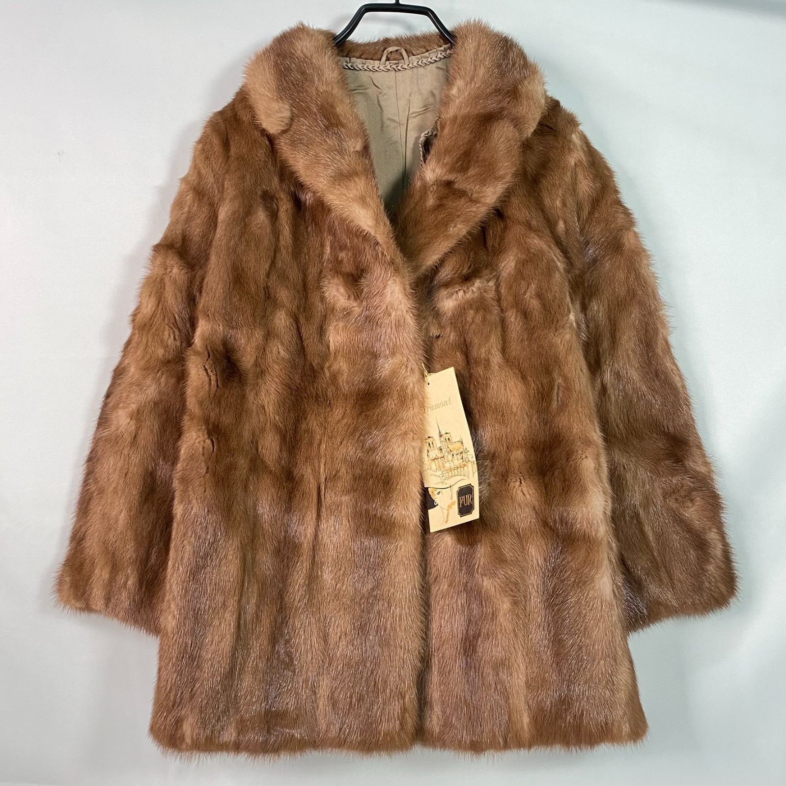 タグ付き未使用品 paramont パラモント リアルファーコート 11号