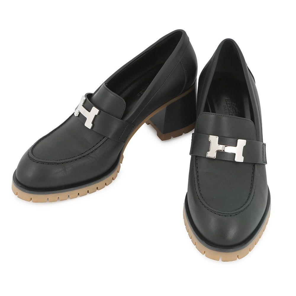 エルメス ローファー ドーフィン レザー レディースサイズ38 HERMES 靴