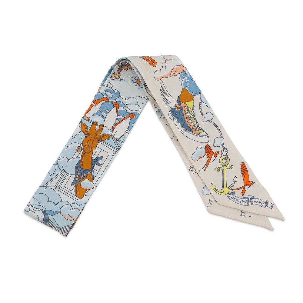 エルメス スカーフ ツイリー 私の雲 Sur Mon Nuage HERMES シルク