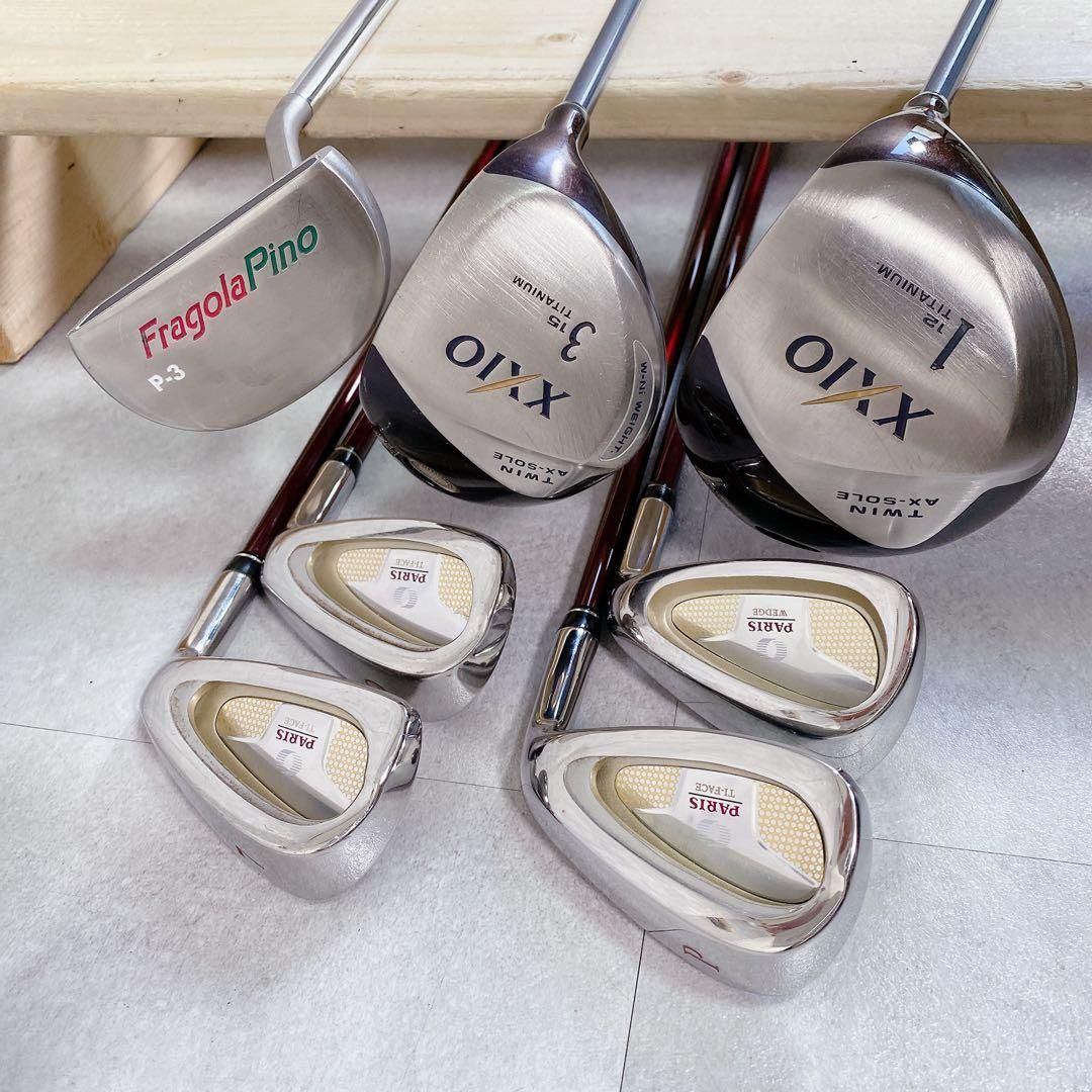 V826 XXIO 他 ゴルフクラブ レディース セット 黒 キャディバッグ