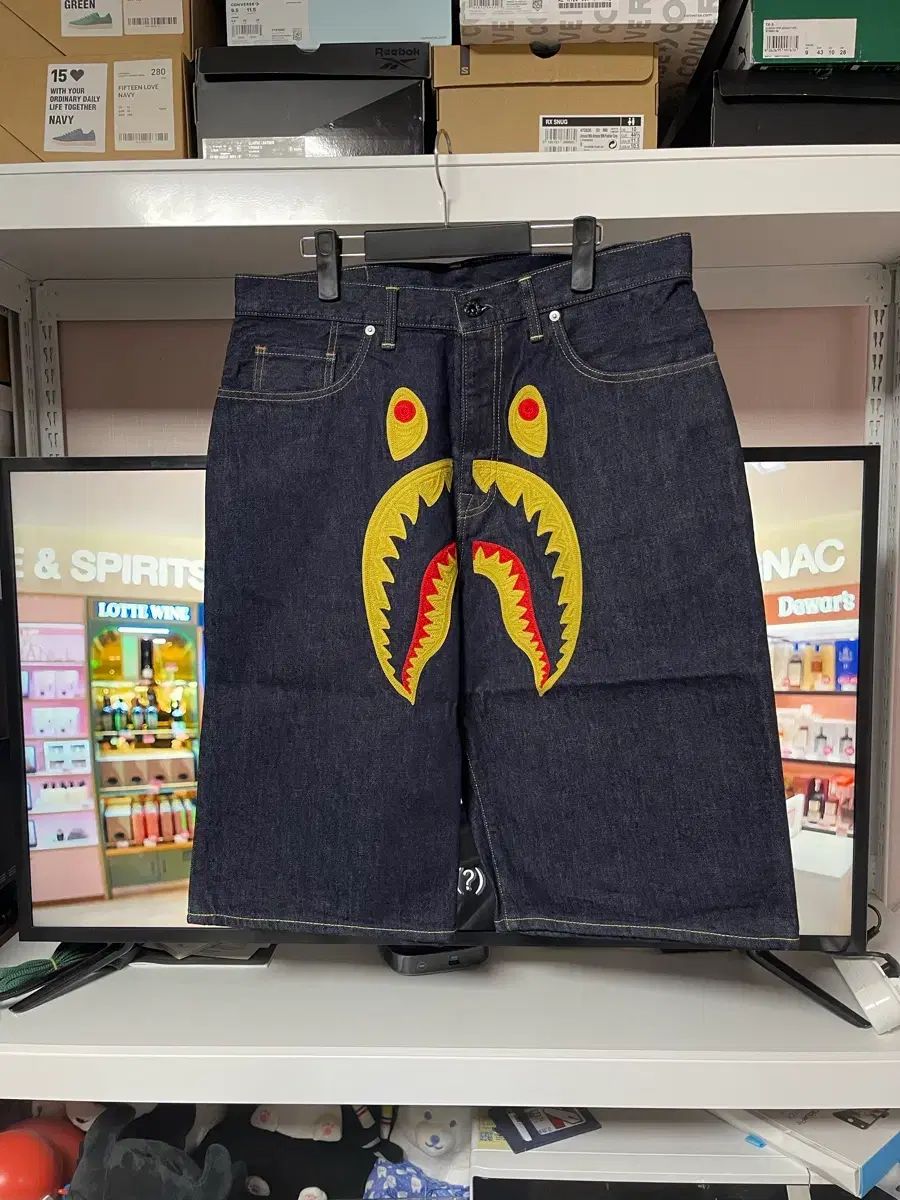 A BATHING APE エイプ デニムハーフパンツ　y2k A BATHING APE エイプ デニムハーフパンツ y2k A BATHING APE エイプ