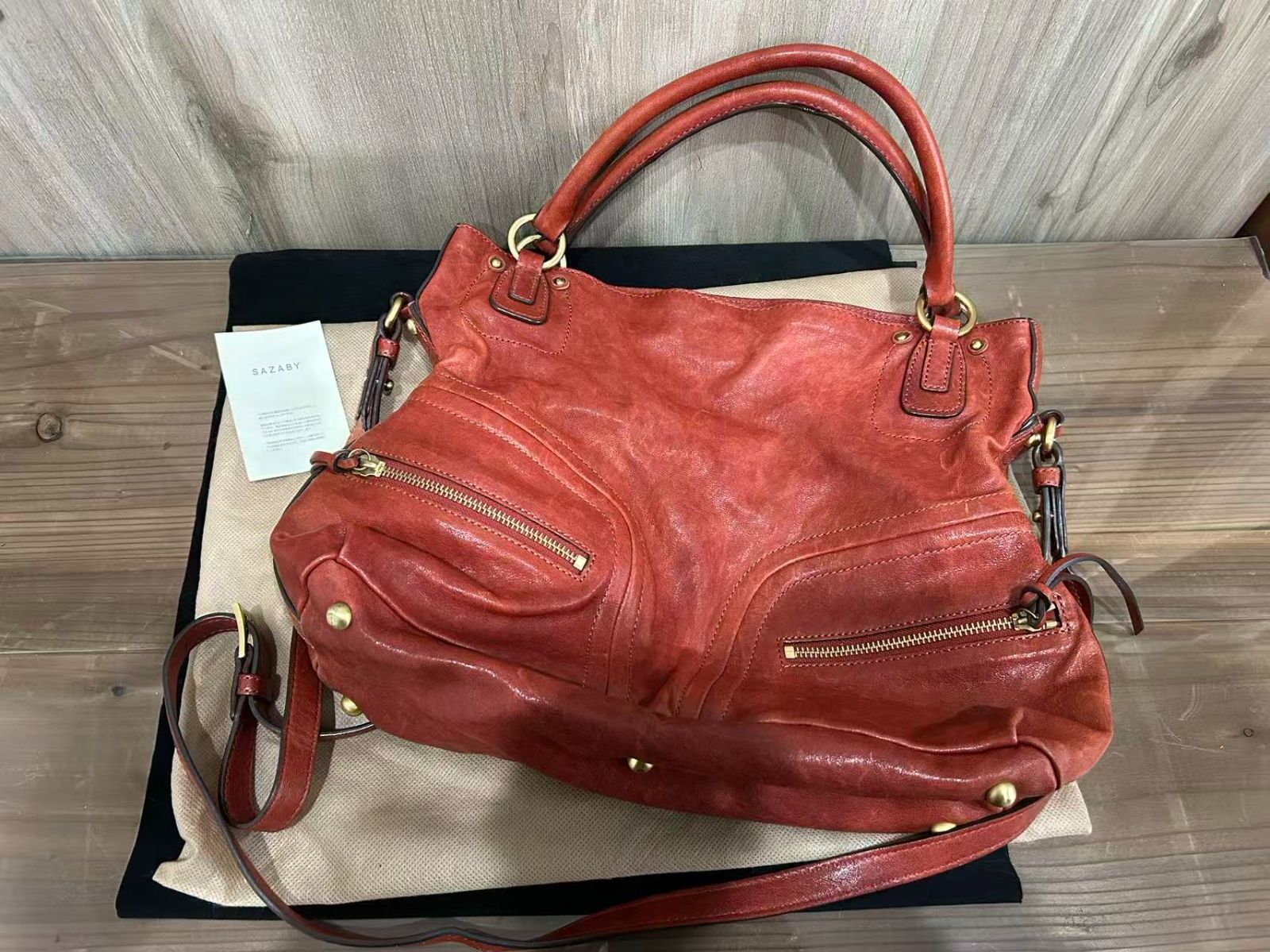 中古美品正規品 サザビー SAZABY ショルダーバッグ - メルカリ