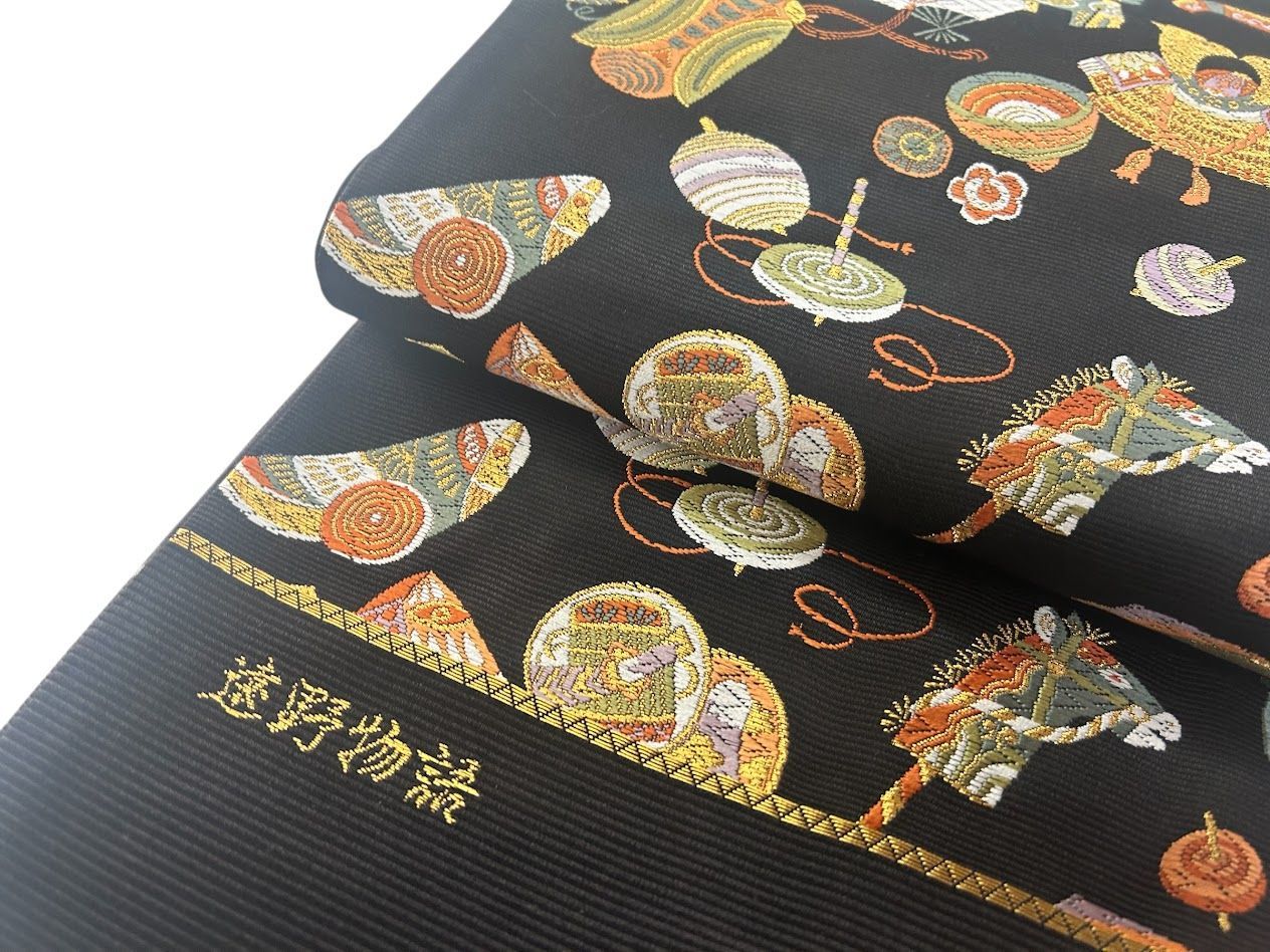 10077623-4 袋帯 山下織物 正絹 未仕立て 京都 西陣 証紙番号503 帯 