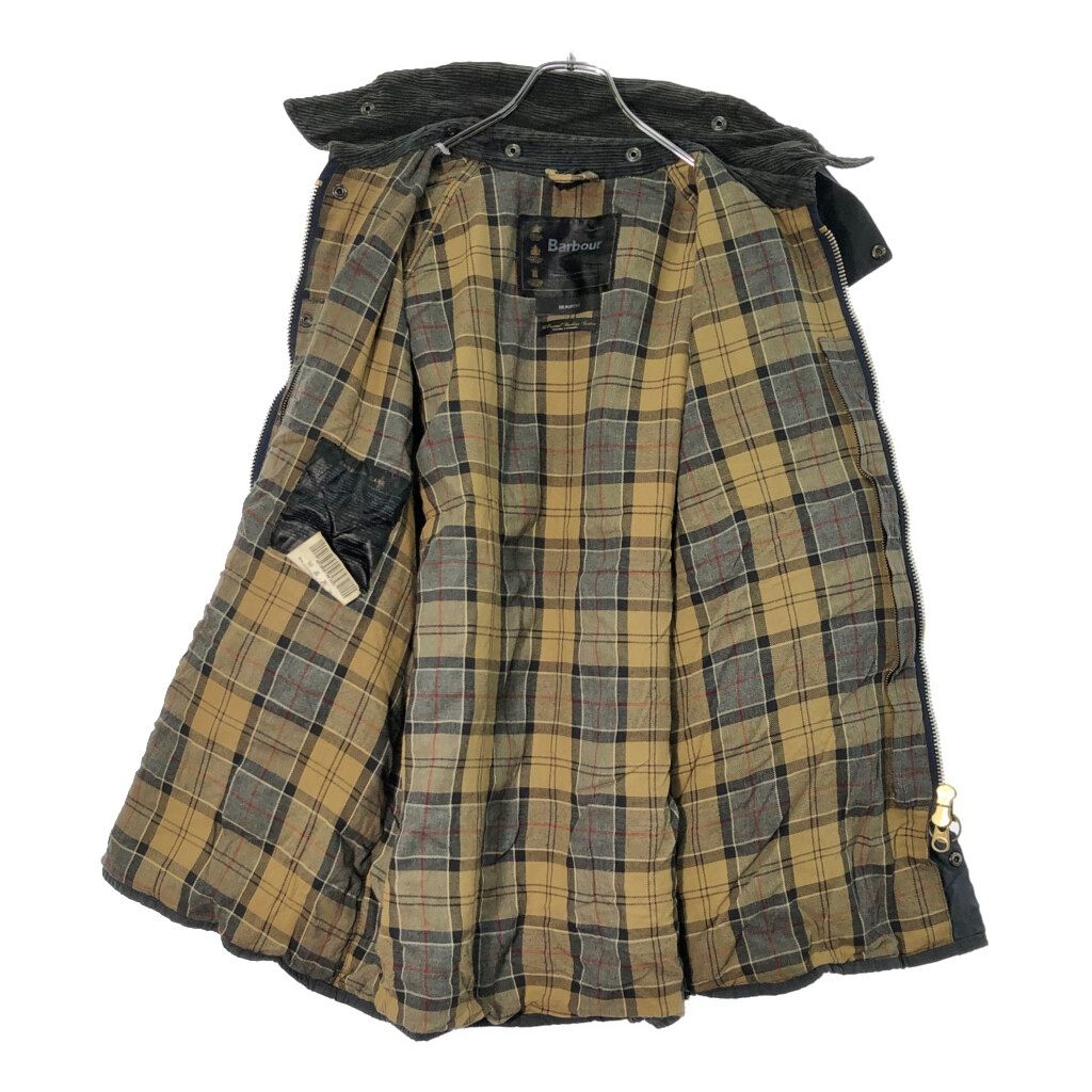00年代 イングランド製 Barbour バブアー BEAUFORT ビューフォート オイルドジャケット ネイビー(メンズ C44/112CM)中古 古着 X1645 00年代 イングランド製 Barbour バブアー BEAUFORT ビューフォート